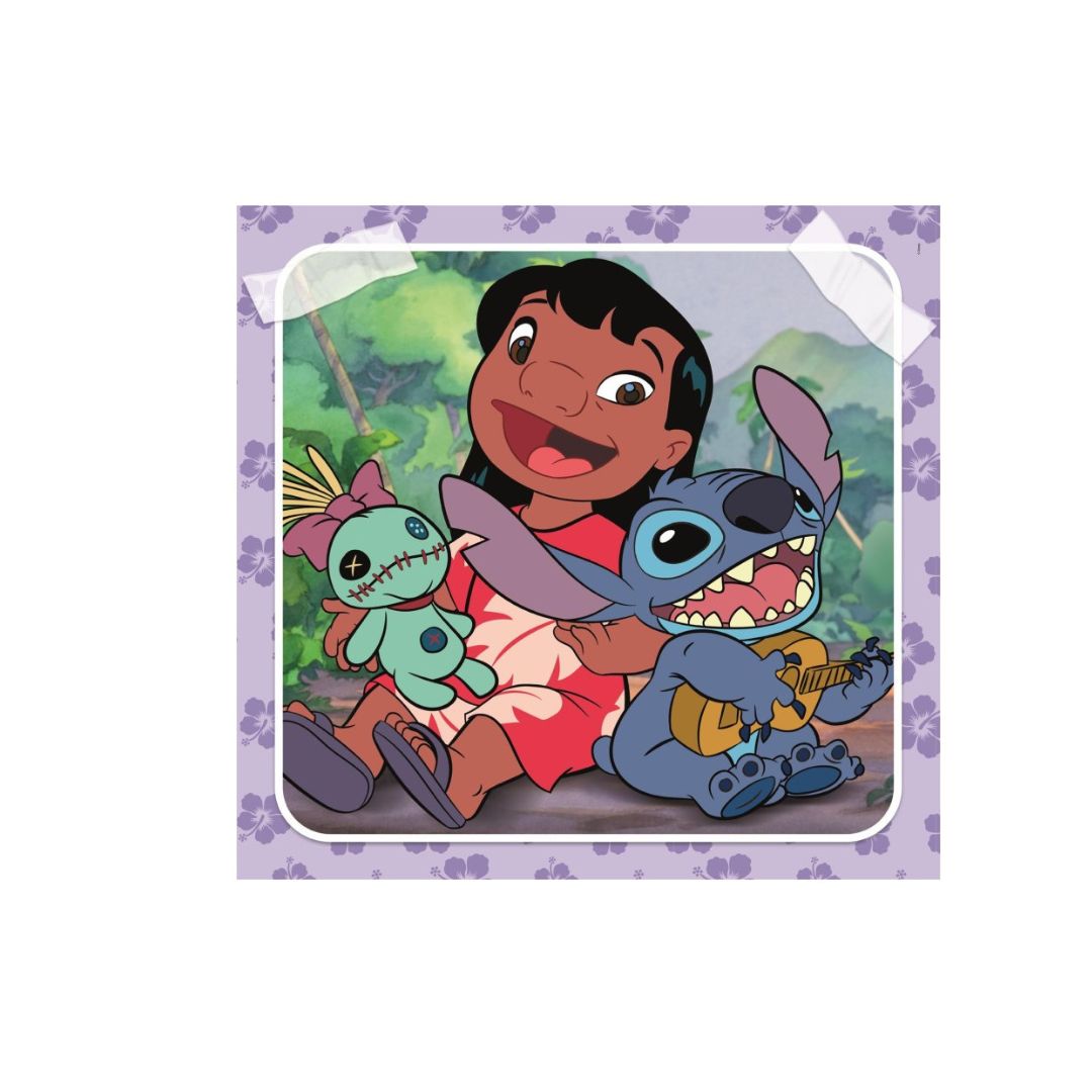 Puzzle Square Stich Disney ( 3 x 48  Piezas )