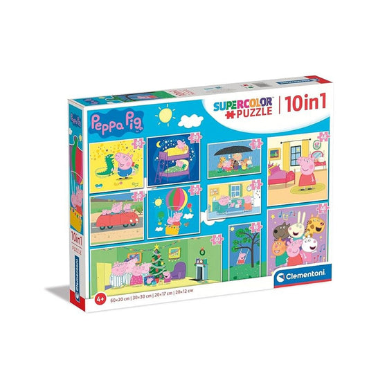 Puzzle 10 en 1 Peppa Pig - Clementoni