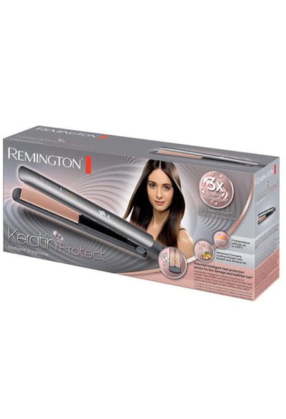 Plancha de pelo - Remington, Revestimiento cerámico, Keratina 5 niveles S8598