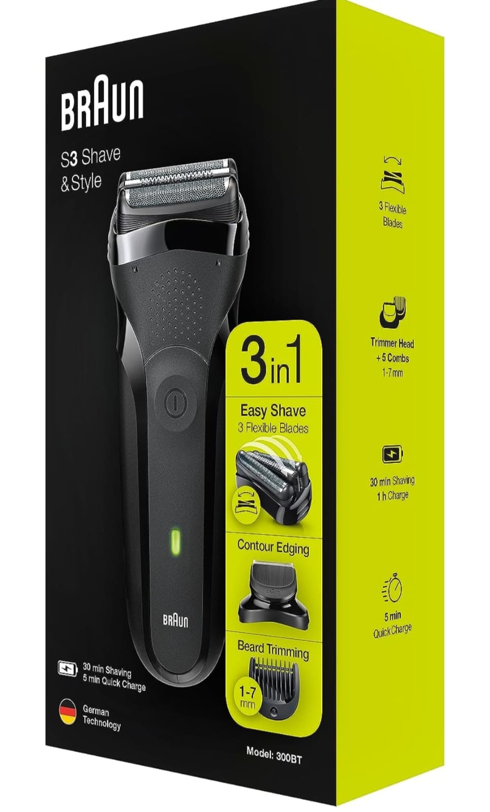 Braun Series 3 Afeitadora Eléctrica Hombre 300BT