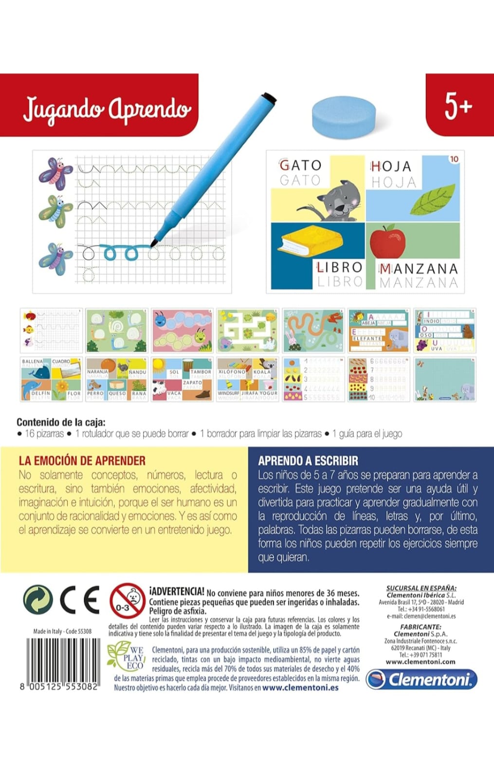 Juego educativo aprender a escribir