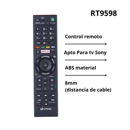 Mando a distancia para TV SONY en color negro