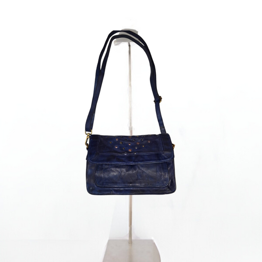 Bolso de Piel Tachuelas: ART.040 en color azul