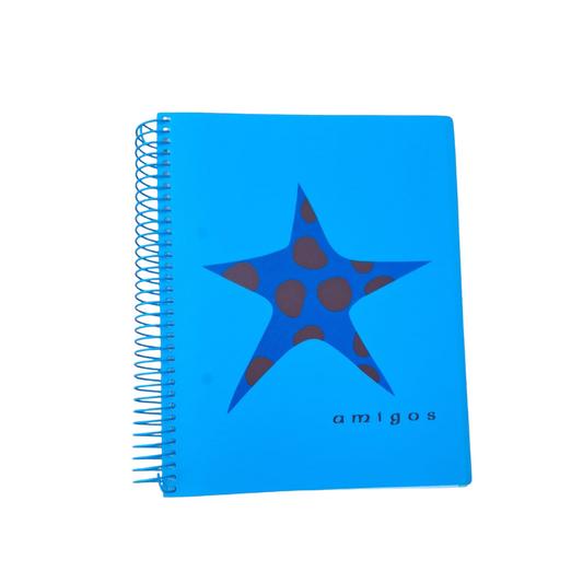 Cuaderno A5 160H T/Blanda cuadricula en color celeste