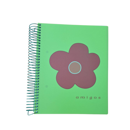 Cuaderno A5 160H T/Blanda cuadricula en color verde