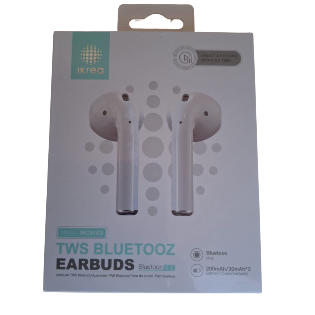 Auriculares TWS bluetooz en color blanco